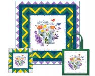Wisconsin State Panel (Quilt, Pillow & Tote) by Heidi Pridemore