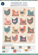 Chickens (54 x 60) by Allison Harris of Cluck Cluck Sew