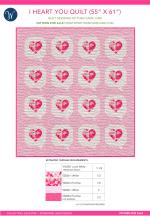 I Heart You, Love Pink (55 x 61) by Then Came June