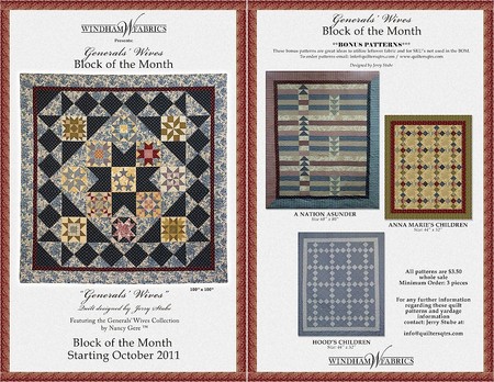 Generals' Wives Block of the Month
